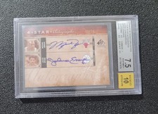 🔥BGS 7.5,10 Auto /15 Michael Jordan Magic Johnson Bird Erving 2006 UD SP 4star