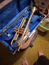 YAMAHA B flat Trumpet YTR-233 W/Case Vintage Built In Japan Used