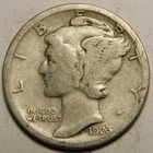 1923 S Mercury Dime 90% Silver G-VG  "Actual Coin Pictured - Not Cleaned"