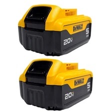 DEWALT DCB205-2 20V MAX Premium Lithium-Ion 5.0Ah Battery Pk 2 Pack 2025 Date