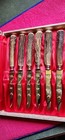 Anton Wingen Jr Rostfrei 6pc Stag Horn Handle Steak Knife Set, Decorated — photo 1