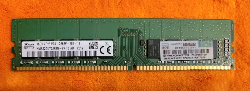 16GB SK Hynix HMA82GU7CJR8N-VK T0 DDR4 PC4-2666V ECC UDIMM Server Memory