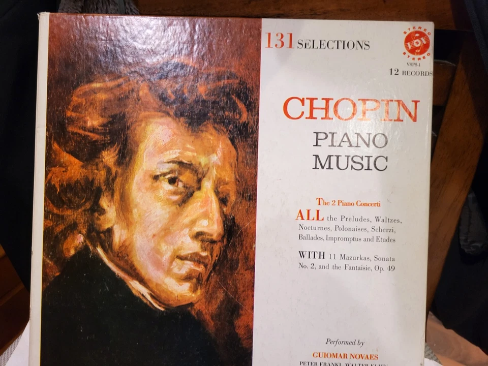 CHOPIN PIANO MUSIC 12LP BOX SET VOX VSPS-1 NM VINYL VG BOX ALL INSERTS RARE Foto 2 de 4