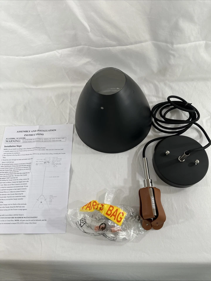 Bolso de Mano Artcraft Lighting SC13321 9"W Smart Mini Colgante - Negro Foto 2 de 4