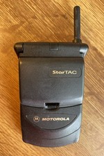 Motorola BlackStarTAC Antique Flip Cell Phone Classic Star Trek Untested Vintage