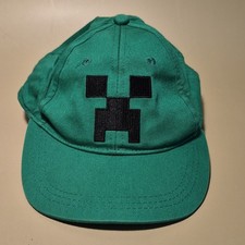 Jinx Minecraft Creeper Boys Green Adjustable Baseball Cap One Size Cotton