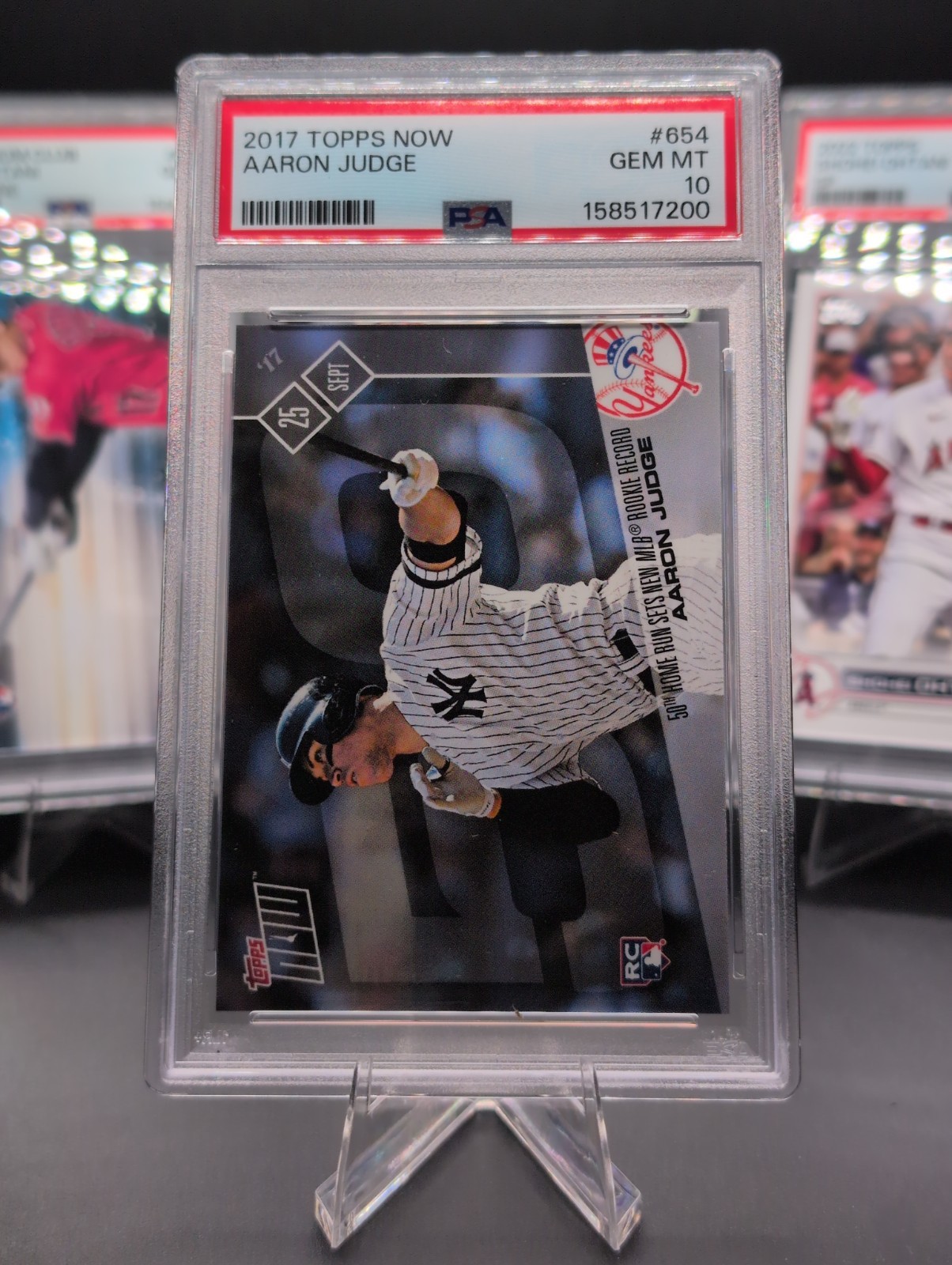 2017 Topps Now - Aaron Judge #654 /16138 (RC) PSA 10 Gem Mint New York Yankees