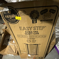 Regalo Extra Tall Pressure Mount Easy Install Safety Gate White 29-36.5in