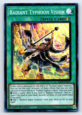 Radiant Typhoon Vision Super Rare Rarity Collection 5 Yu-Gi-Oh 1st Edition