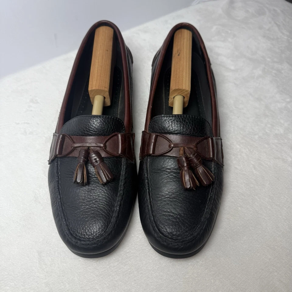 Mocassim Bert Pulitzer Borla Masculino 10.5 Cordovan/Preto Keltie Sapatos Sociais - Imagem 2 de 4