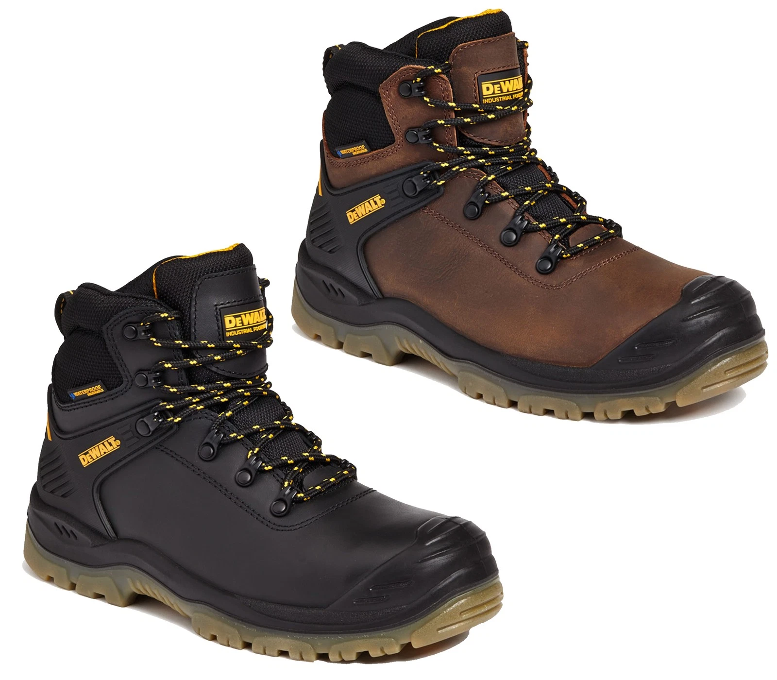 Mens DeWALT Newark SRA S3 WaterProof Safety Steel Toe Lace Up Boots Size 6 to 12