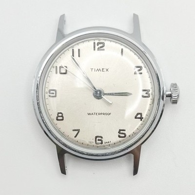 Timex Manual-Wind Mechanical 30mm Sunburst Dial 1157 2467 Vintage ''Dustproof''CHR