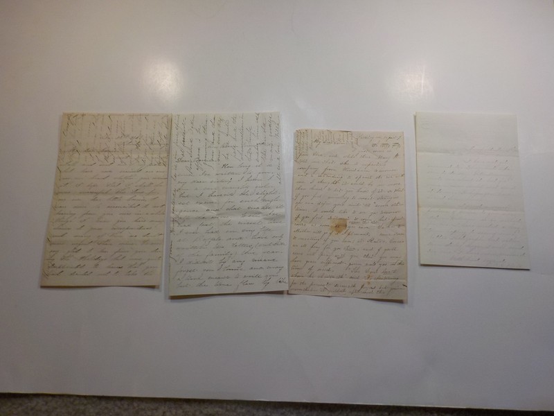 4 Civil War Letters 13th Kentucky Chaplain Sweetheart Cornelia Hall Lot VTG
