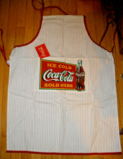 NEW Coca-Cola Vintage 1990 1991 Full Size Apron with Attached Tag 083