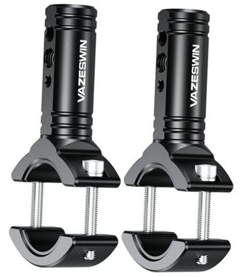2PCS Solid Aluminium Alloy Light Bar Mounts for Spotlight Fog Light, 