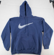 Nike Center Swoosh Vintage 90s Hoodie - Red Tag Medium