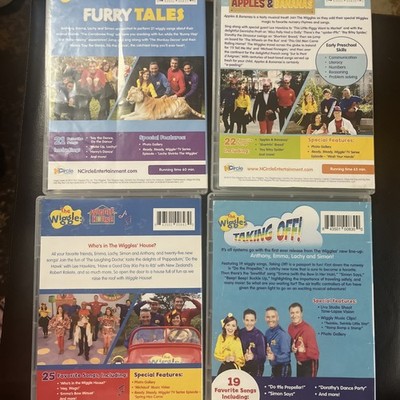 Lot Of 4 The Wiggles DVDs Furry Tales Wiggle House Taking Off