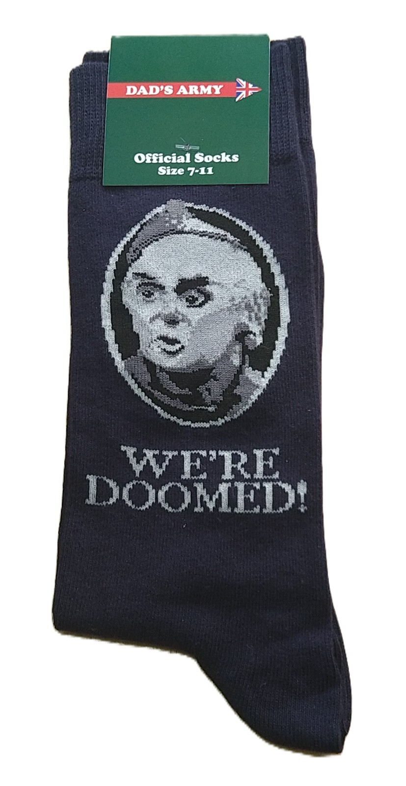 Dads Army Socks Official Merchandise Mens Size 7-11 We're Doomed Socks BBC