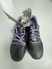 SAFETY SHOES STEEL TOE CAP Women Size 3 SLIP AND OIL RESISTANT BLACK LEATHER