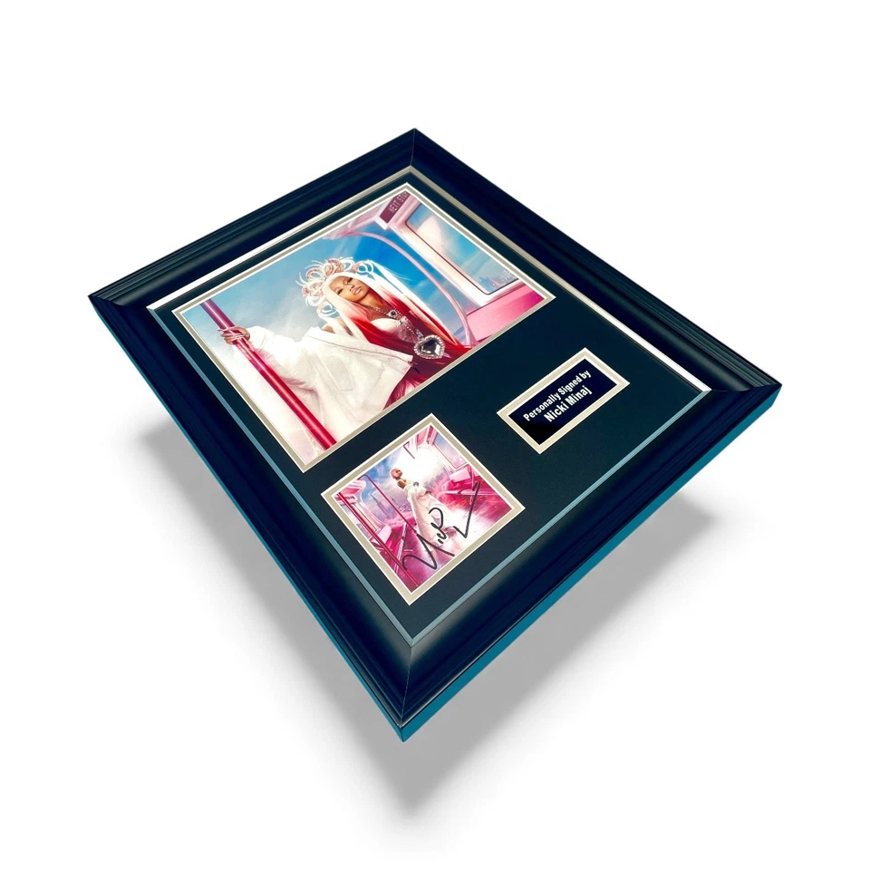 Nicki Minaj SIGNED Pink Friday 2 Artwork Display & COA Autographed Music - Image 3 of 4