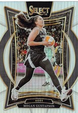 2025 Panini Select WNBA #17 Megan Gustafson Silver Prizms