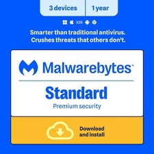 Malwarebytes Premium Security - 3 Device / 1 Year