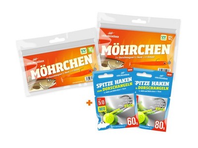 Lieblingsköder  - Kutter-Set-S - Dorschköder incl. Jighaken