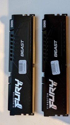 Kingston KF560C36BBE32 Fury Beast DDR5 32GB 6000MTs CL36 Desktop RAM Intel XMP 3