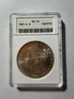 1881-S ANACS MS64 Morgan Silver Dollar nice