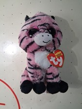 TY Beanie Boos Zoey 9" Pink Stripe Zebra Stuffed Plush Toy NWT
