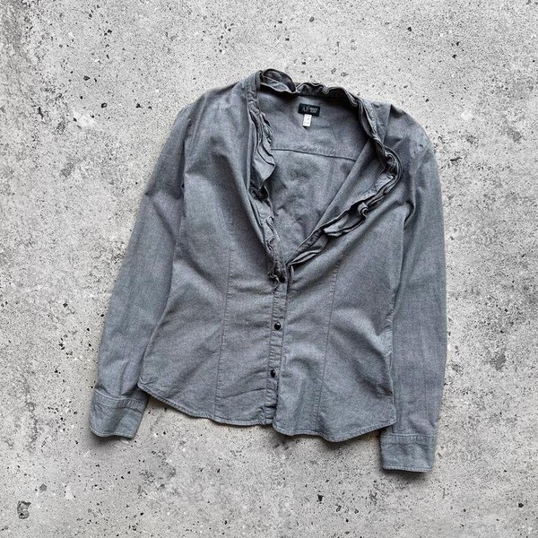 Women Armani Jeans Shirt Silver 38 / M / 46