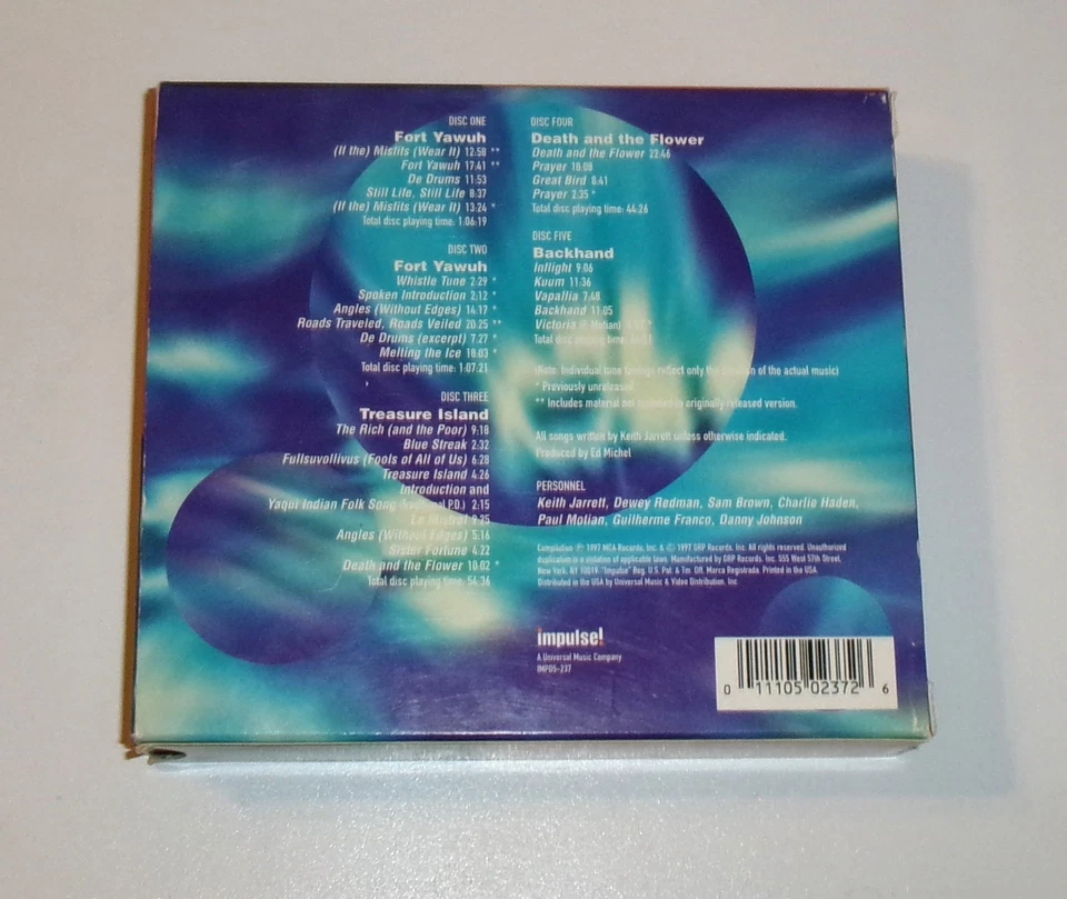 The Impulse Years 1973-1974 - Keith Jarrett 1997 5 CD Box Set Near Mint Cond - Image 2 of 4