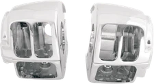 Drag Specialties Chrome Handlebar Switch Housing Kit 2008-2013 Harley Touring