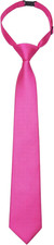 Boys Ties Solid Color Pre-Tied Kids Necktie for Age 8-12 Adjustable Woven Formal