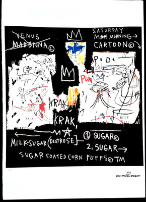 Jean-Michel Basquiat Reproduktion Lithographie 70x50cm Nr. 100/300