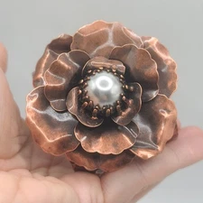 Sweet Romance Bracelet Statement Flower Cuff Size 6.5