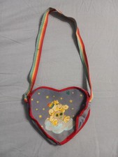 1980s Kids Carebears Heart Shaped Purse
