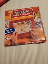 Vintage Etch A Sketch Set 1981 Includes 12 Games And Puzzles