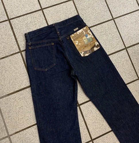 Vintage Mens Boys Jeans Western Dark Blue Denim Straight Leg 1970s NEW 29” Waist - Picture 4 of 11
