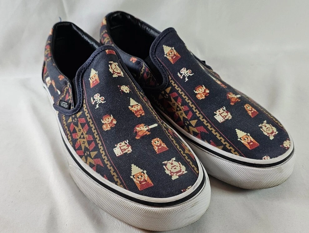 Slip on The Legend Of Zelda Vans ~ taglia UK 7 5 ~ Nintendo ~ edizione limitata