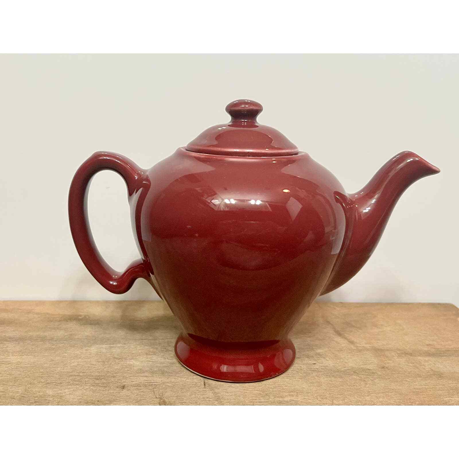 Vintage McCormick of Baltimore Teapot 1940s Old Rose Color McCormick