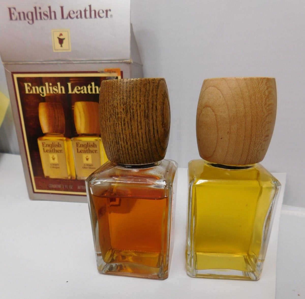 English Leather Men's Cologne and Aftershave 2 fl oz. ea. Vintage Set