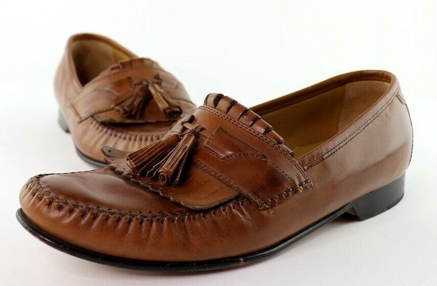 Johnston & Murphy Breland Brown Kiltie Tassel Loafer Mens 9  display picture 1