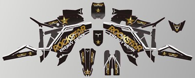 Talaria Sting Graphics Rockstar Energy Black Gold Grey Wrap Stickers R Surron