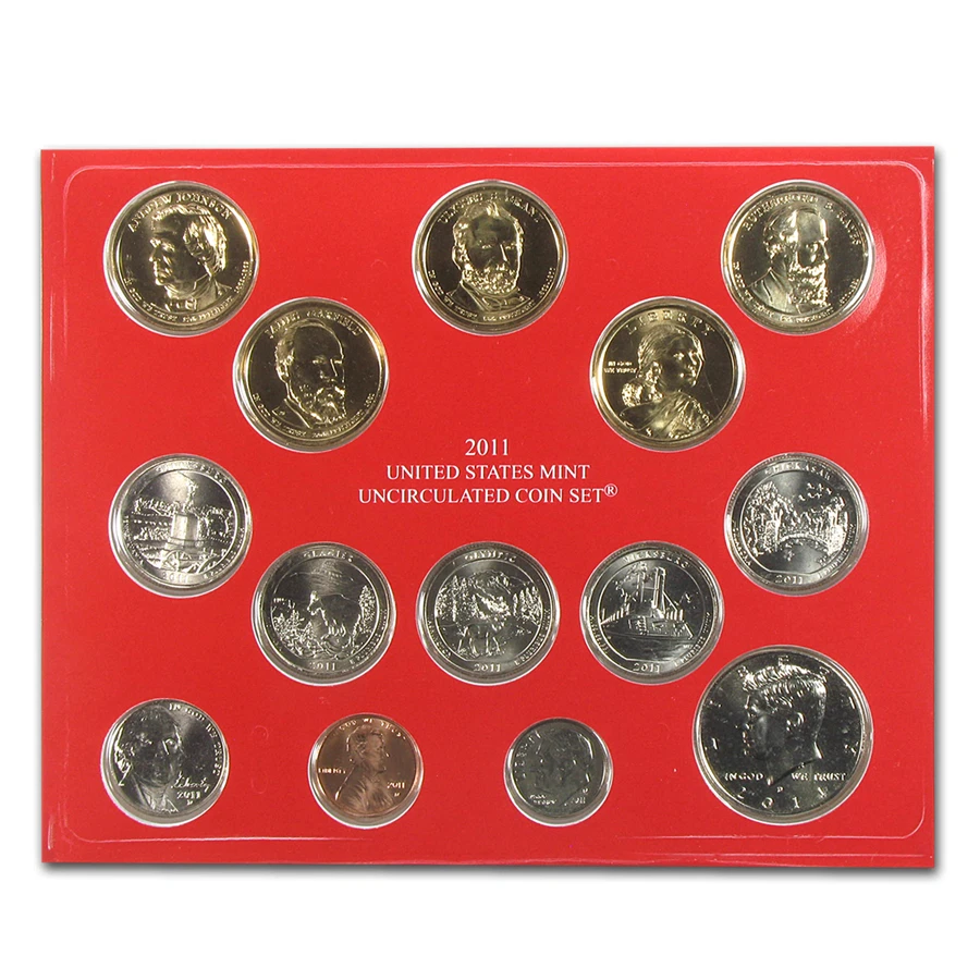 2011 US Uncirculated Mint set Philadelphia and Denver Mint 28 coins - Image 3 of 3