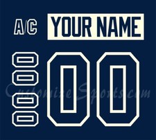 Windsor Spitfires Customized Number Kit for 2022-2023 3rd Uniform