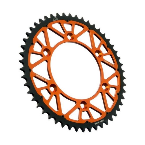 Rfx Pignone Posteriore Dual Drive 420 – 50 Denti Per Armalite, Alluminio 7075-T6 E Acciaio, Rosso, Per Motocross E Offroad