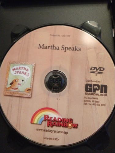 Reading Rainbow: Martha Speaks (DVD, PBS Full Episode) LeVar Burton - Foto 3 di 3