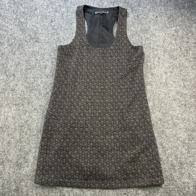 Anthropologie What Comes Around Goes Around Dress Woman Medium Brown Tweed  Mini | eBay