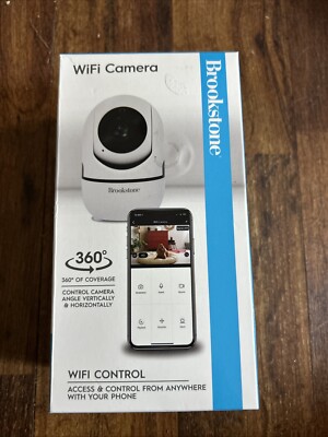 Brookstone Wifi Camera 360 Coverage Factory Sealed New